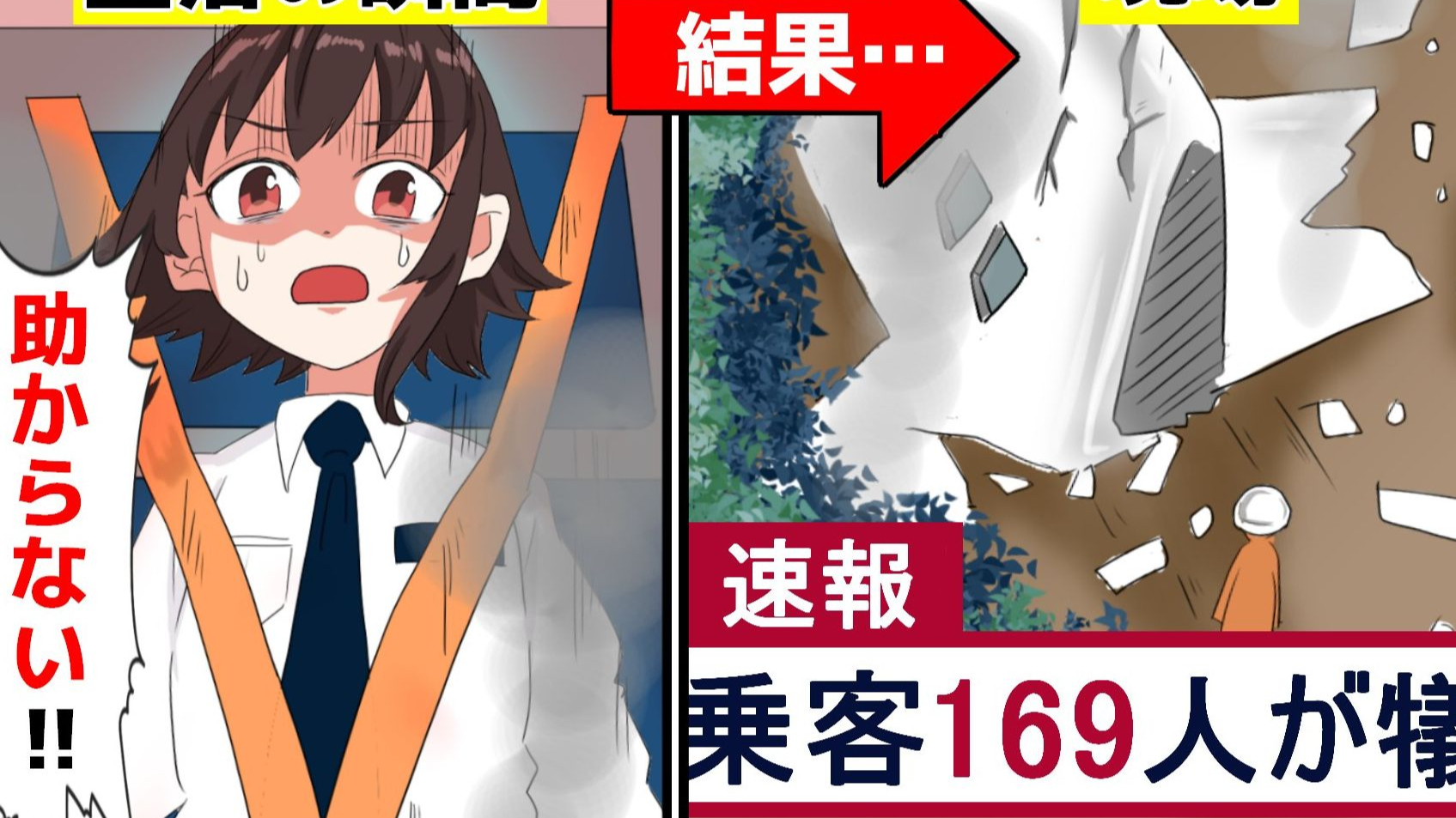 【实录】坠机时飞机内的乘客…生还几率是〇〇%【漫画】【动画】
